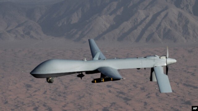 Undated handout image courtesy of the U.S. Air Force shows a MQ-1 Predator unmanned aircraft (drone).