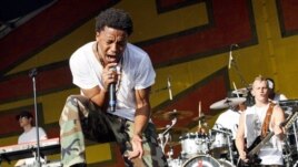 Lupe Fiasco performing at the New Orleans Jazz and Heritage Festival in New Orleans last year
