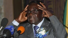 Zimbabwe's President Robert Mugabe speaks at the start of a conference of parties and civic society groups reviewing a draft constitution that, if adopted, will lead to Zimbabwe's next election, at a hotel in Harare, October 22, 2012.