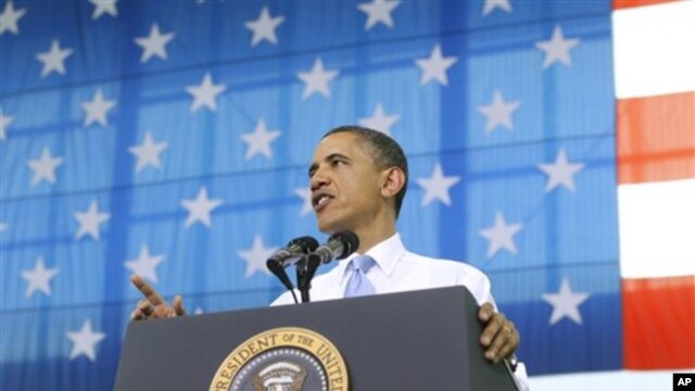 President Barack Obama addresses military personnel who have recently returned from Afghanistan,  Friday, May 6, 2011, at Fort Campbell, Ky.