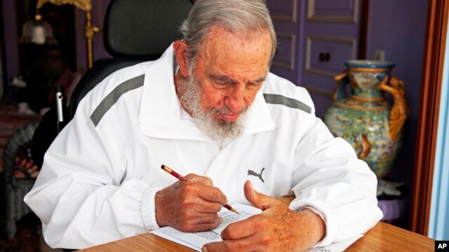 Cựu lãnh đạo Cuba Fidel Castro ở Havana, Cuba, ngày 19 tháng 4 năm 2015.