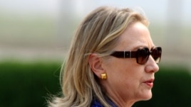Hillary Clinton a lokacin da is birnin New Delhi, Mayu 7, 2012. 
