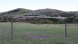 Other than a few rugged football fields, there are no recreational facilities for the young people of Zidindi (Photo:D.Taylor)