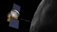 Artist concept of OSIRIS-REx. The OSIRIS-REx spacecraft is to launch in 2016, reach asteroid (101955) 1999 RQ36 in 2019, examine it up close during a 505-day rendezvous, then return at least 60 grams of it to Earth in 2023. (Credit: NASA/Goddard/Universit