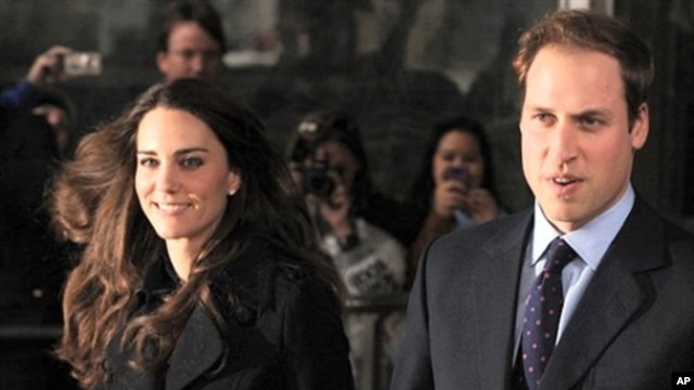 Britain's Prince William and his fiancee Kate Middleton, leave the New Zealand High Commission, in London, on February 25, 2011 (file photo)