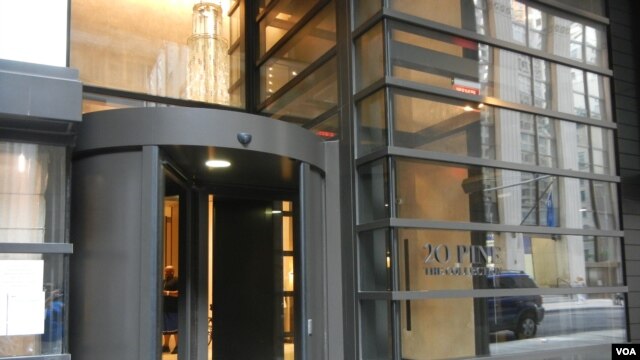 Элитное здание в нижнем Манхэттене, в котором были куплены квартиры на деньги, предположительно украденные из российского бюджета.