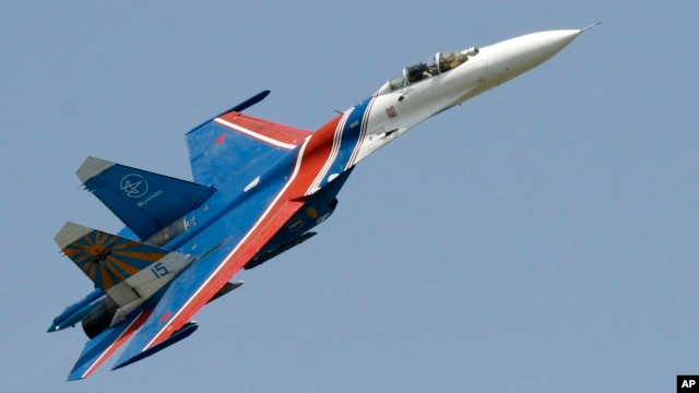 Máy bay Su-27 của Không quân Nga.
