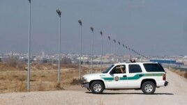 Xe tuần tra biên giới của Mỹ tại biên giới Mexico ở El Paso, Texas.