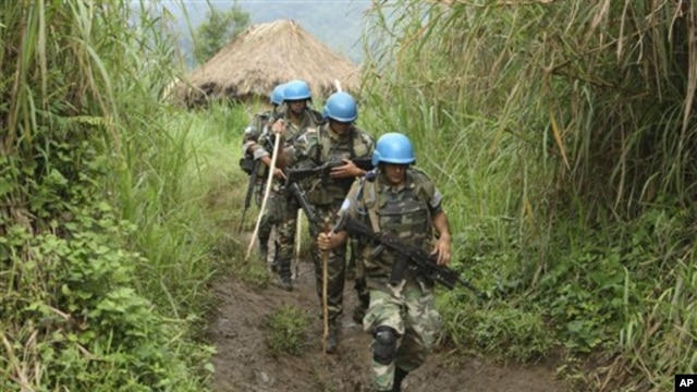 United Nations peacekeepers in the Democratic Republic of Congo (file)