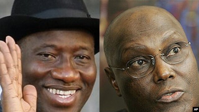 Goodluck Jonathan (left), Atiku Abubakar (File)