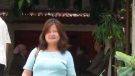 Bà Nguyễn Thị Nga, vợ nhà văn Nguyễn Xuân Nghĩa.