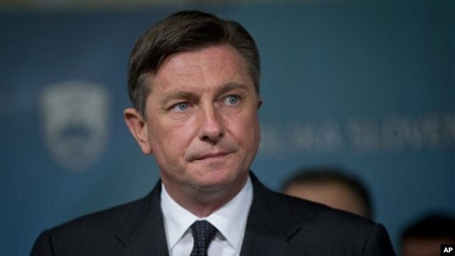 Novoizabrani predsednik Slovenije Borut Pahor