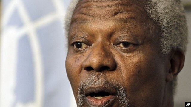 Kofi Annan, the U.N.- Arab League Joint Special Envoy for Syria, June 1, 2012. 