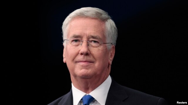 Bộ trưởng Quốc phòng Anh Michael Fallon.