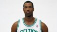  Boston Celtics' Jason Collins poses during Celtics NBA basketball media day at the team's training facility in Waltham, Mass., Sept. 28. 2012.