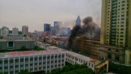 新疆乌鲁木齐沙依巴克区公园北街发生一起爆炸案(（RFA使用过的网络图片）)