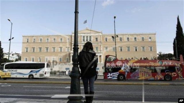 Tòa nhà Quốc hội ở thủ đô Athens ở Hy Lạp.
