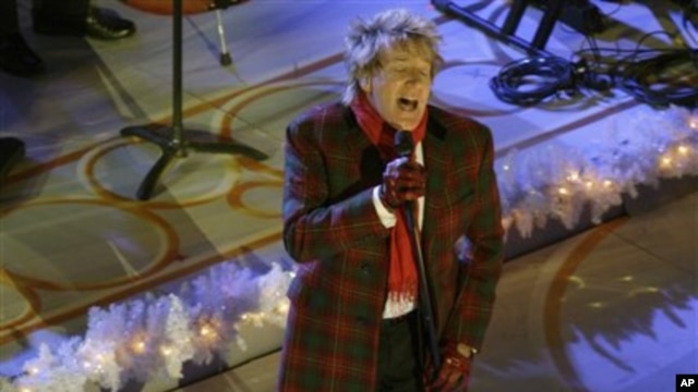 Rod Stewart performing last month at the lighting ceremony of the Rockefeller Center Christmas tree in New York City