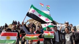 Protestoyeke Kurdên Sûrîyê