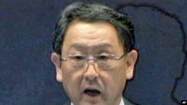 Toyota's top executive, president and CEO Akio Toyoda