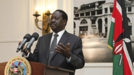 Kenyan Prime Minister Raila Odinga, June 12, 2012.     