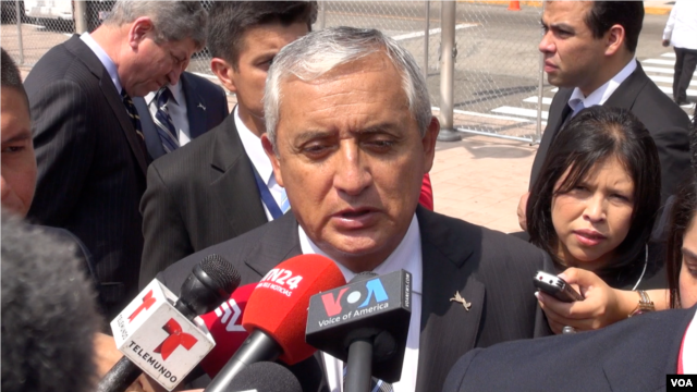 El presidente de Guatemala, Otto Pérez Molina, enfrenta pedidos de renuncia a su cargo.