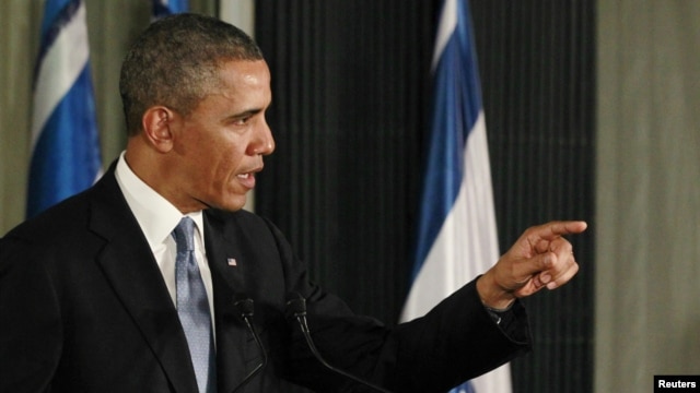 President Obama at news conference in Jerusalem, Mar. 20, 2013