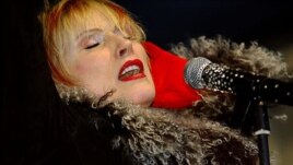 Deborah Harry, of Blondie, during a free concert in New York in 2004