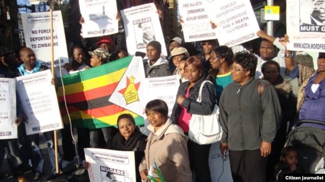 Zimbabweans Protesting In Britain