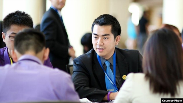 Chủ tịch Liên hội Sinh viên Việt Nam Bắc Mỹ Châu Billy Le.