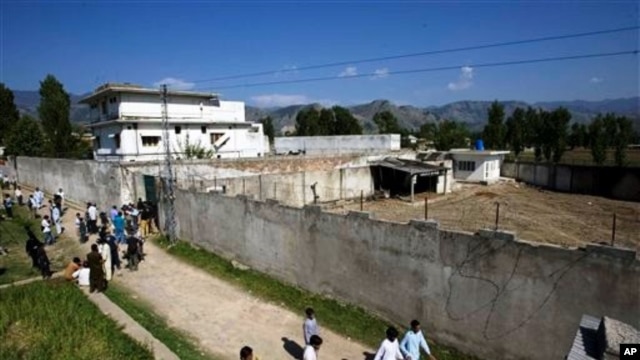The bin Laden compound in Abbottabad, Pakistan