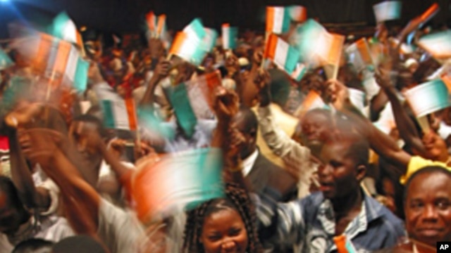 Ivory Coast will be celebrating 50 years in August, even though it is currently divided in two  (file photo)