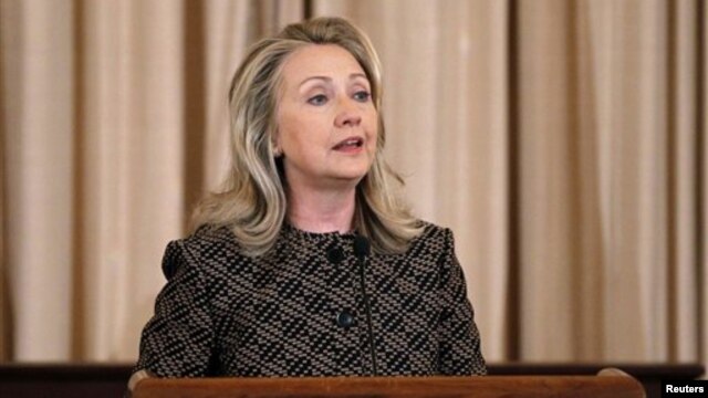 Ngoại trưởng Clinton nói mục đích chiến lược của Mỹ là mau chóng chấm dứt vụ đổ máu và chế độ Assad