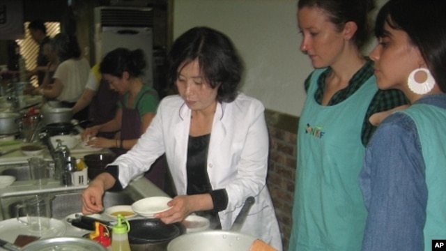 Lee Aeran once inspected food for the North Korean government, now she teaches North Korean cuisine at her cooking institute in Seoul