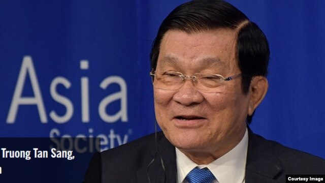Chủ tịch Việt Nam Trương Tấn Sang phát biểu tại Hội châu Á ở New York hôm 28/9.