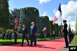 El presidente de Francia, Emmanuel Macron, y el de Estados Unidos, Donald Trump, acudirán a la playa de Omaha el jueves 6 de junio de 2019.