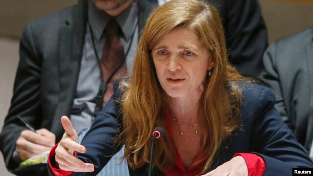 Đại sứ Mỹ tại Liên Hiệp Quốc Samantha Power.