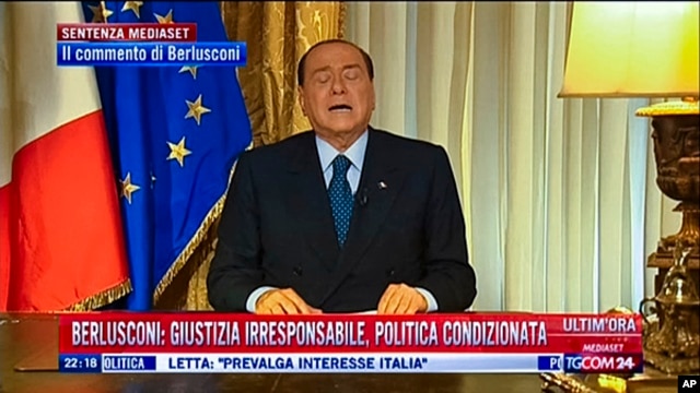 Cựu thủ tướng Ý Silvio Berlusconi mới đây vừa bị tòa án tối cao nước này y án 4 năm tù tội gian lận thuế.