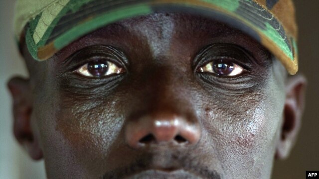 Kiongozi wa kijeshi wa kundi la M23 Brigadia-General Sultani Makenga huko Goma, 