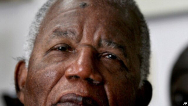 Chinua Achebe, Nigerian-born novelist and poet at his home on the campus of Bard College in Annandale-on-Hudson, New York where he is a professor Tuesday, Jan. 22, 2008.