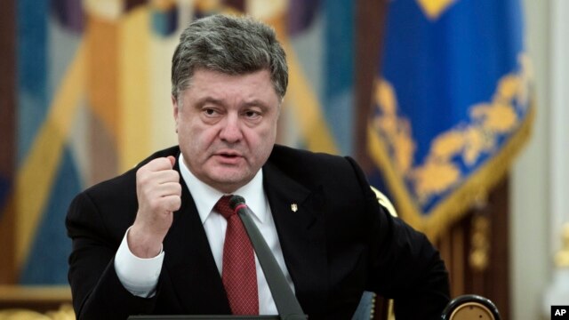 Tổng thống Ukraine Petro Poroshenko.