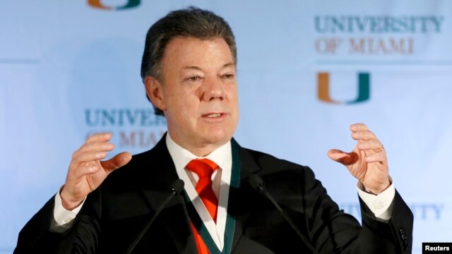 Tổng thống Colombia Jose Manuel Santos.