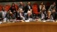 Samantha Power, U.S. ambassador to the United Nations, far right, votes during a meeting of the U.N. Security Council, Dec. 30, 2014.