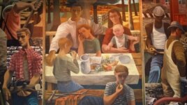 "Reconstruction and the Wellbeing of the Family" by Philip Guston