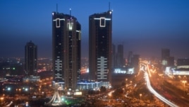 A night view of anti-government demonstrators at Pearl square in Manama, February 22, 2011