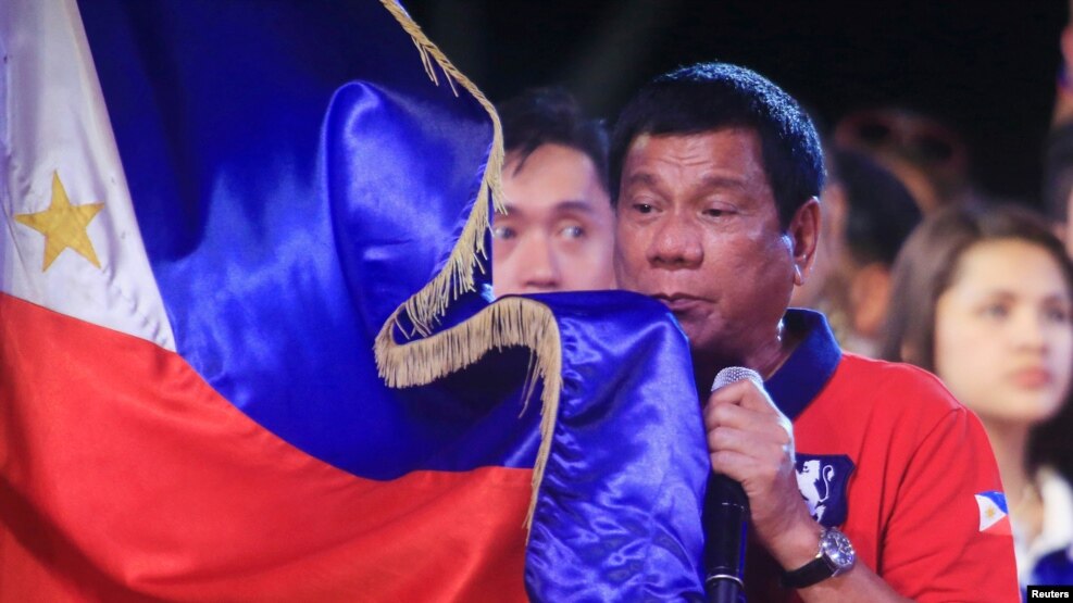 Tổng thống Philippines Rodrigo Duterte.