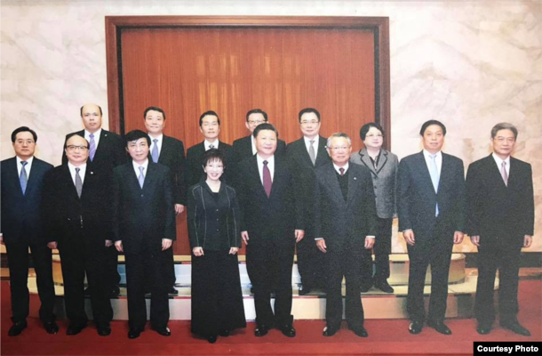 习洪会七对七大合照 (蔡正元左五 蔡正元脸书 )