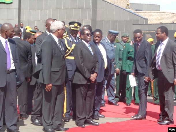President Mugabe At Heroes Acre