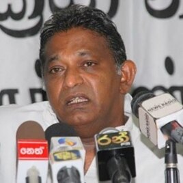 Pakiasothy Saravanamuttu speaking at news conference of Center for Monitoring Election Violence