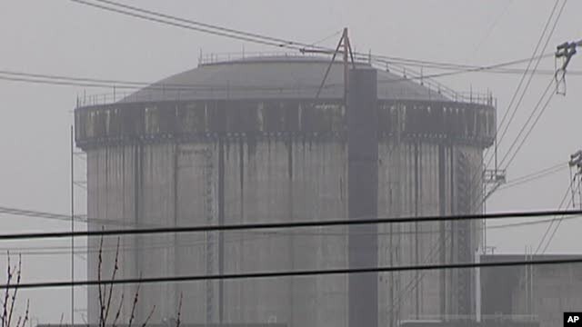 The decommissioned Reactor Number 2 at Three Mile Island nuclear plant, Middletown, Pennsylvania